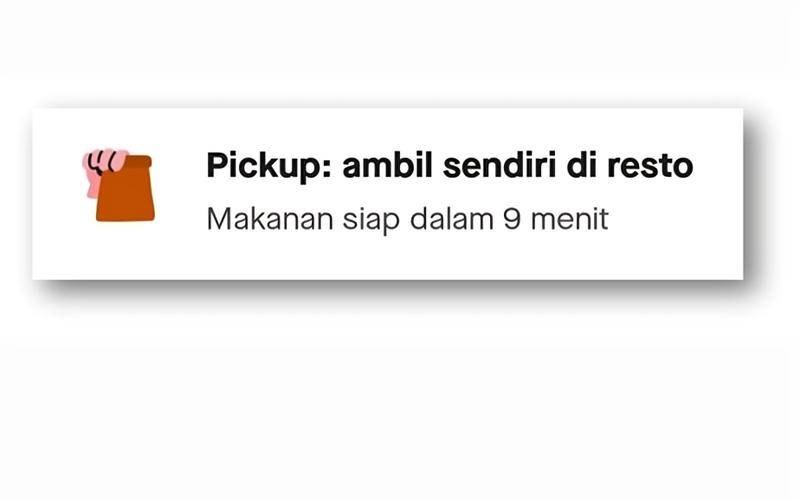 cara pesan GoFood pakai fitur Pickup 