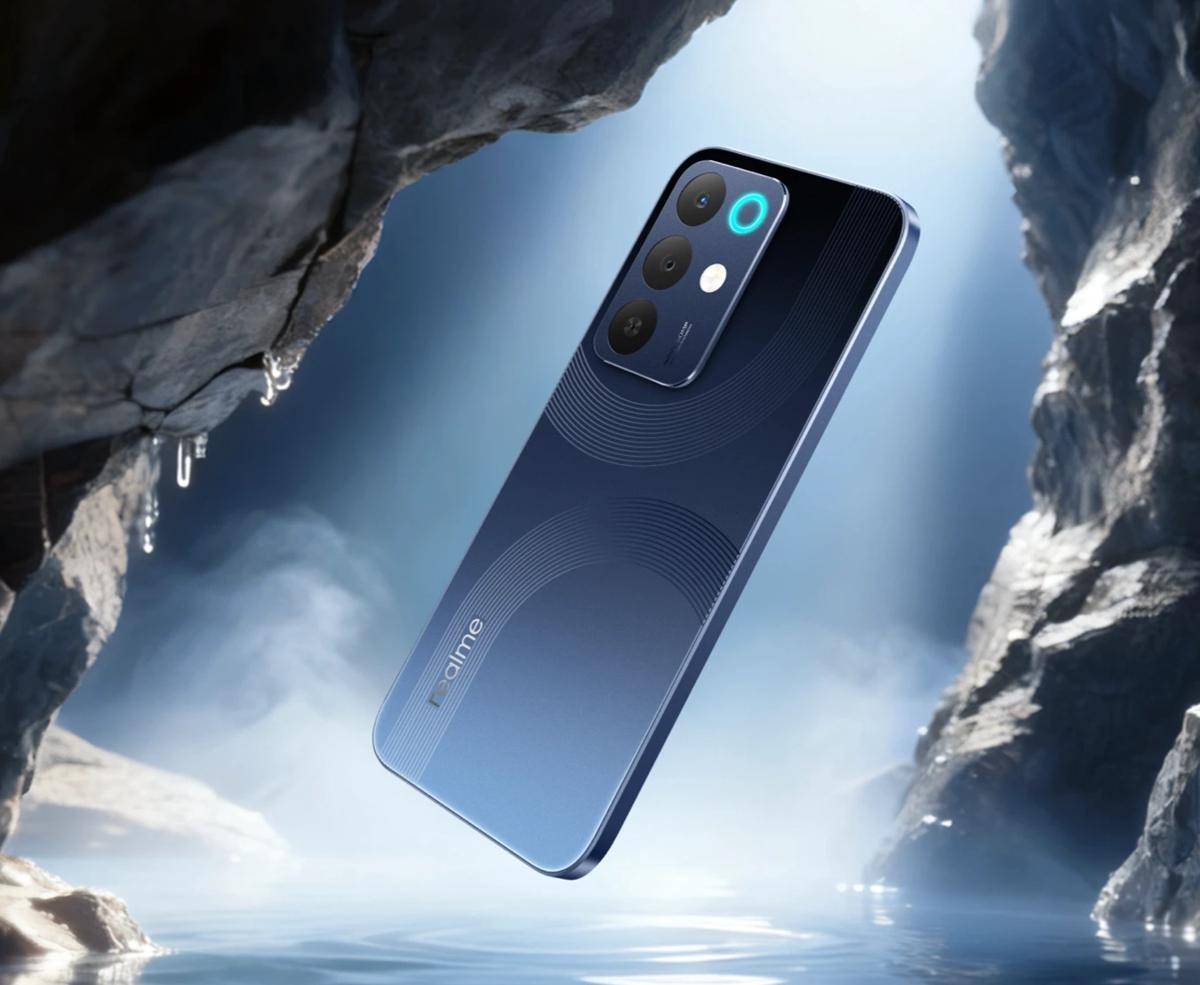 realme 15x 5G warna marine blue