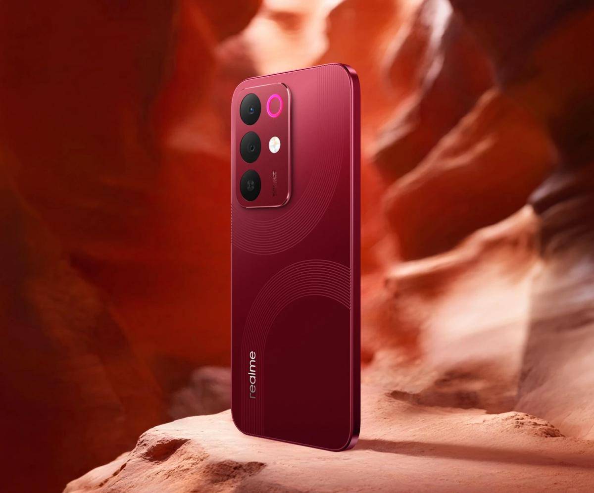 realme 15x 5G warna marron red