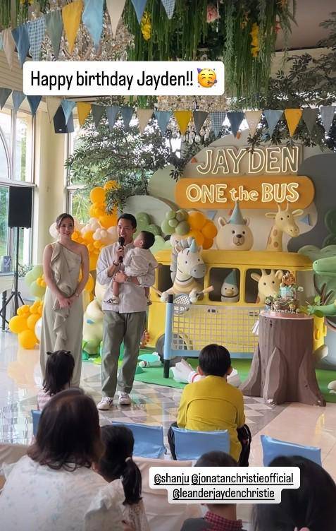 Ultah Pertama Jayden, Anak Jonatan Christie (Instagram.com/shanju)