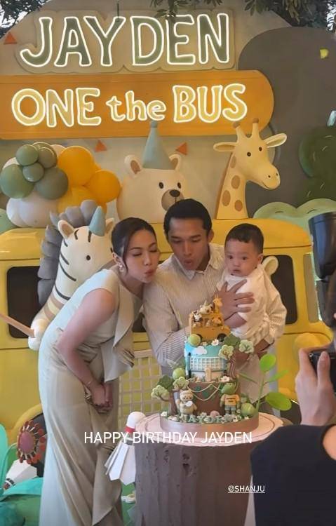 Ultah Pertama Jayden, Anak Jonatan Christie (Instagram.com/shanju)