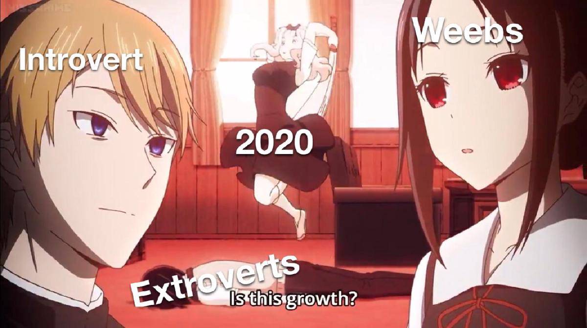 meme anime tentang ekstrover