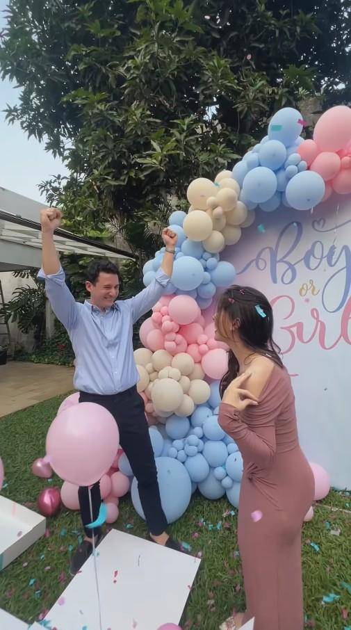 Gender reveal kehamilan Steffi Zamora