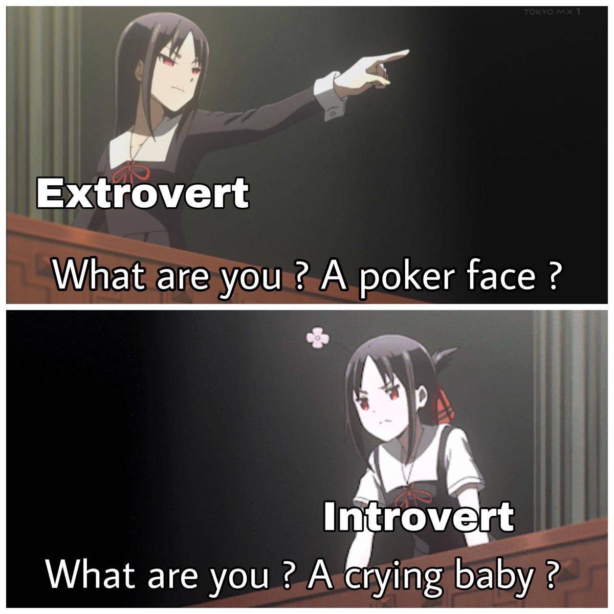meme anime tentang ekstrover