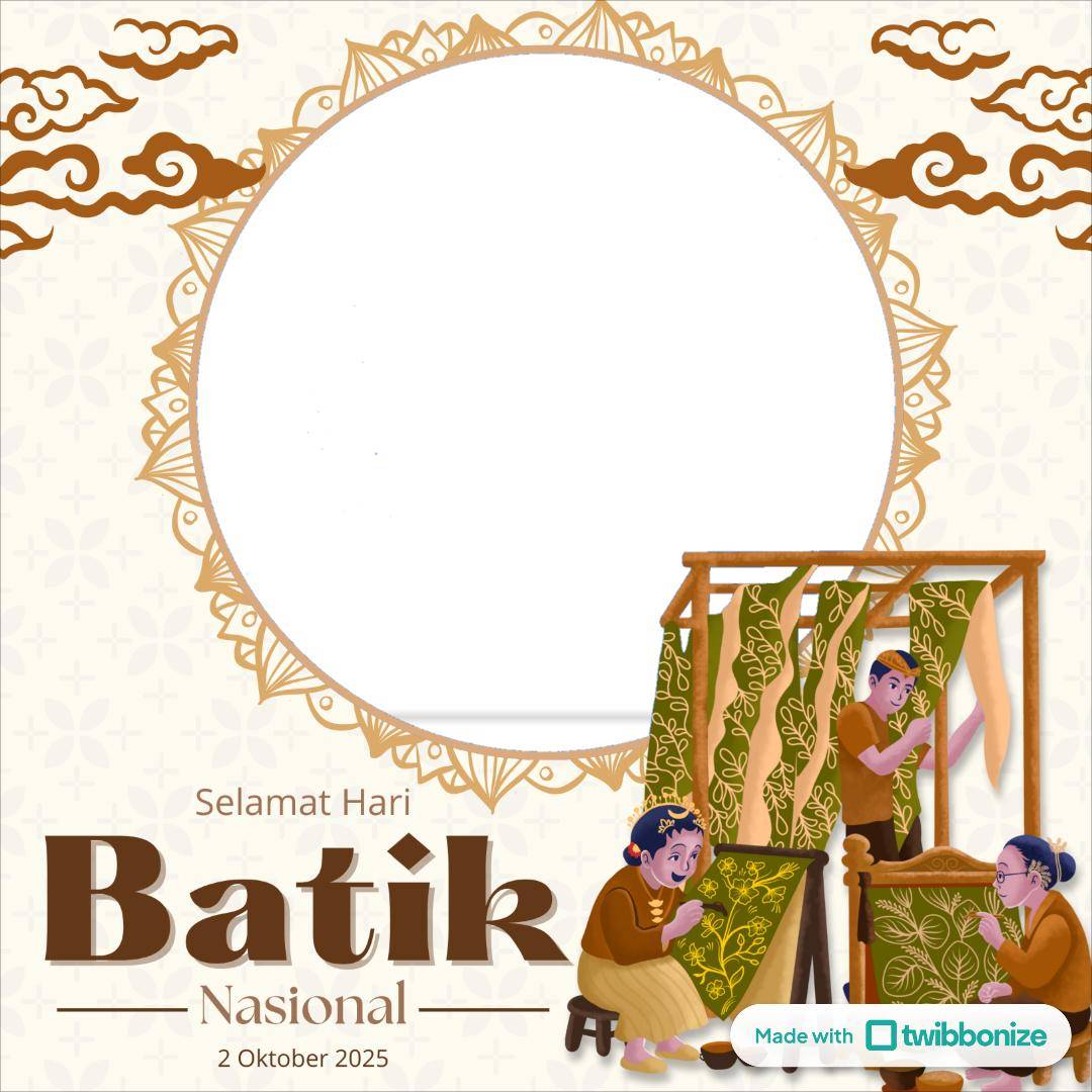 twibbon Hari Batik Nasional (twibbonize.com/Sindy Putiray)
