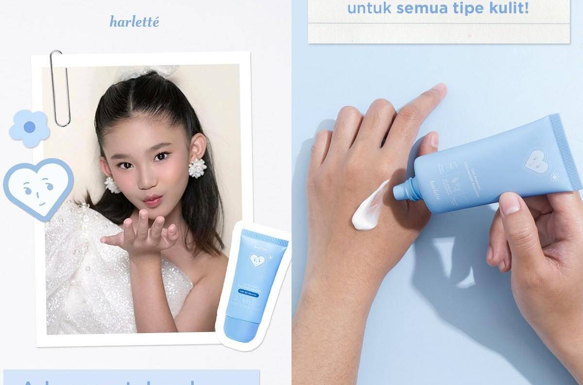 Bilqis Khumairah dan sunscreen Harlette Beauty (instagram.com/harlettebeauty)