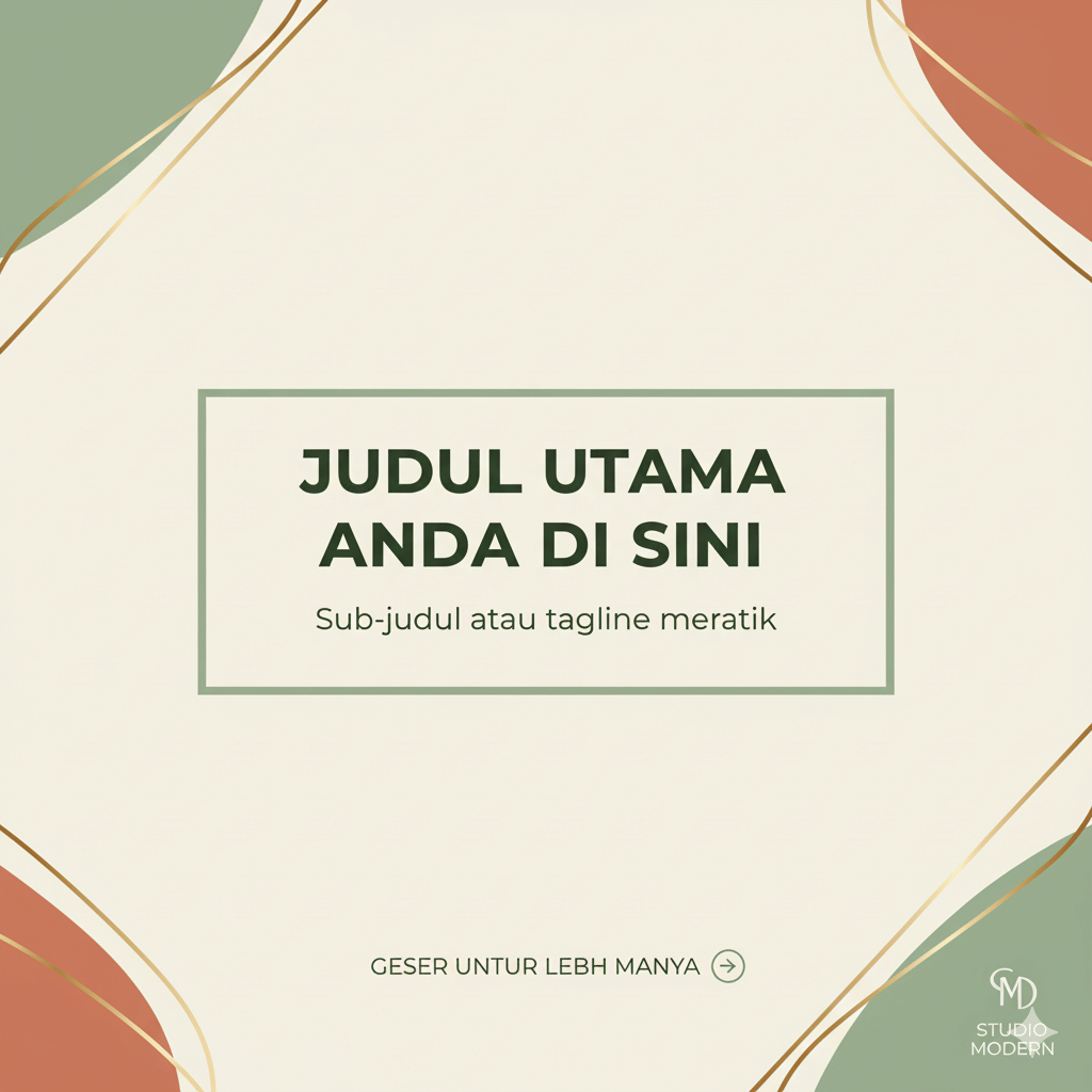 ilustrasi desain carousel IG buatan Gemini