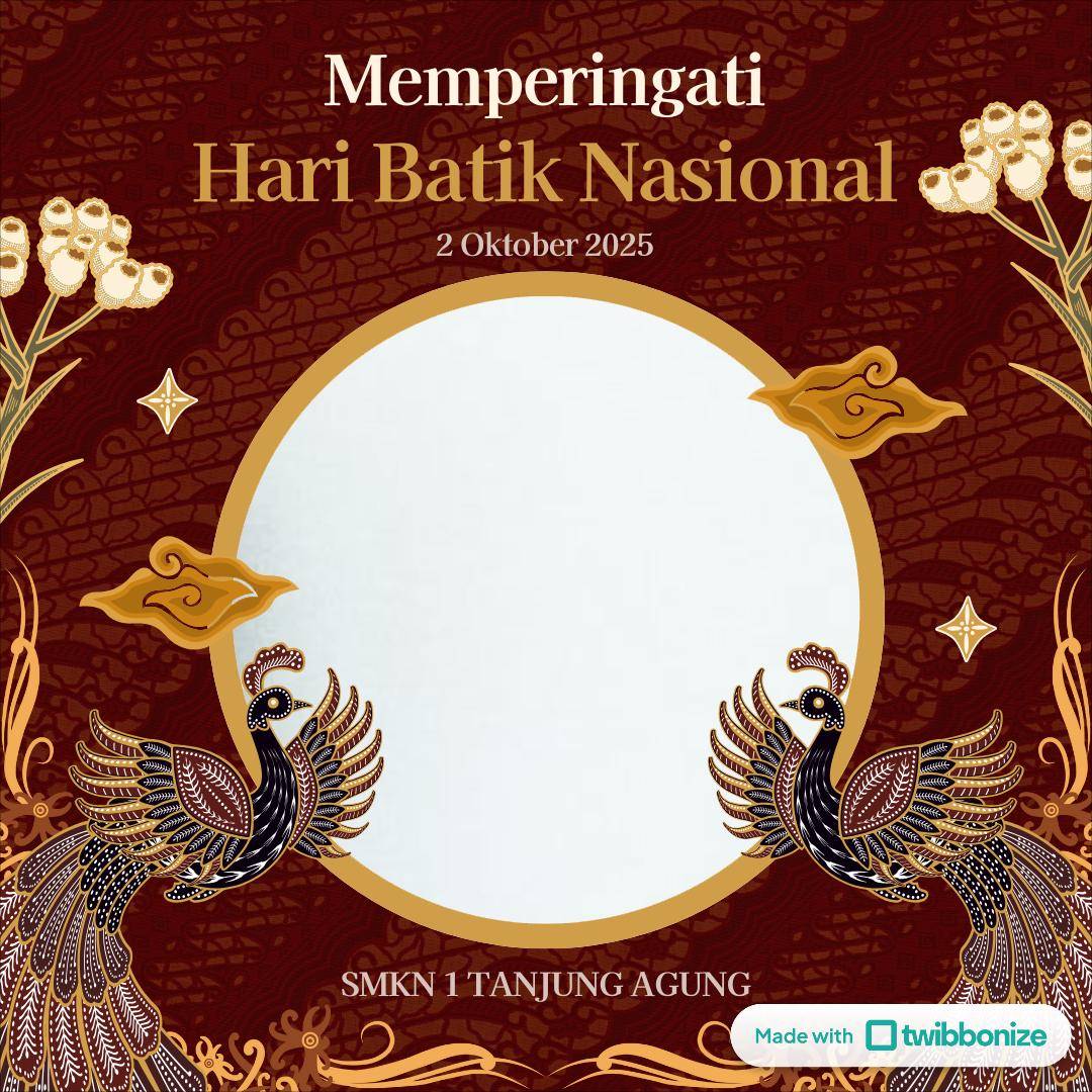 twibbon Hari Batik Nasional (twibbonize.com/Dyah Citra Soraya)