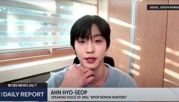potret Ahn Hyo Seop di CBS News 24/7 (dok. CBS)