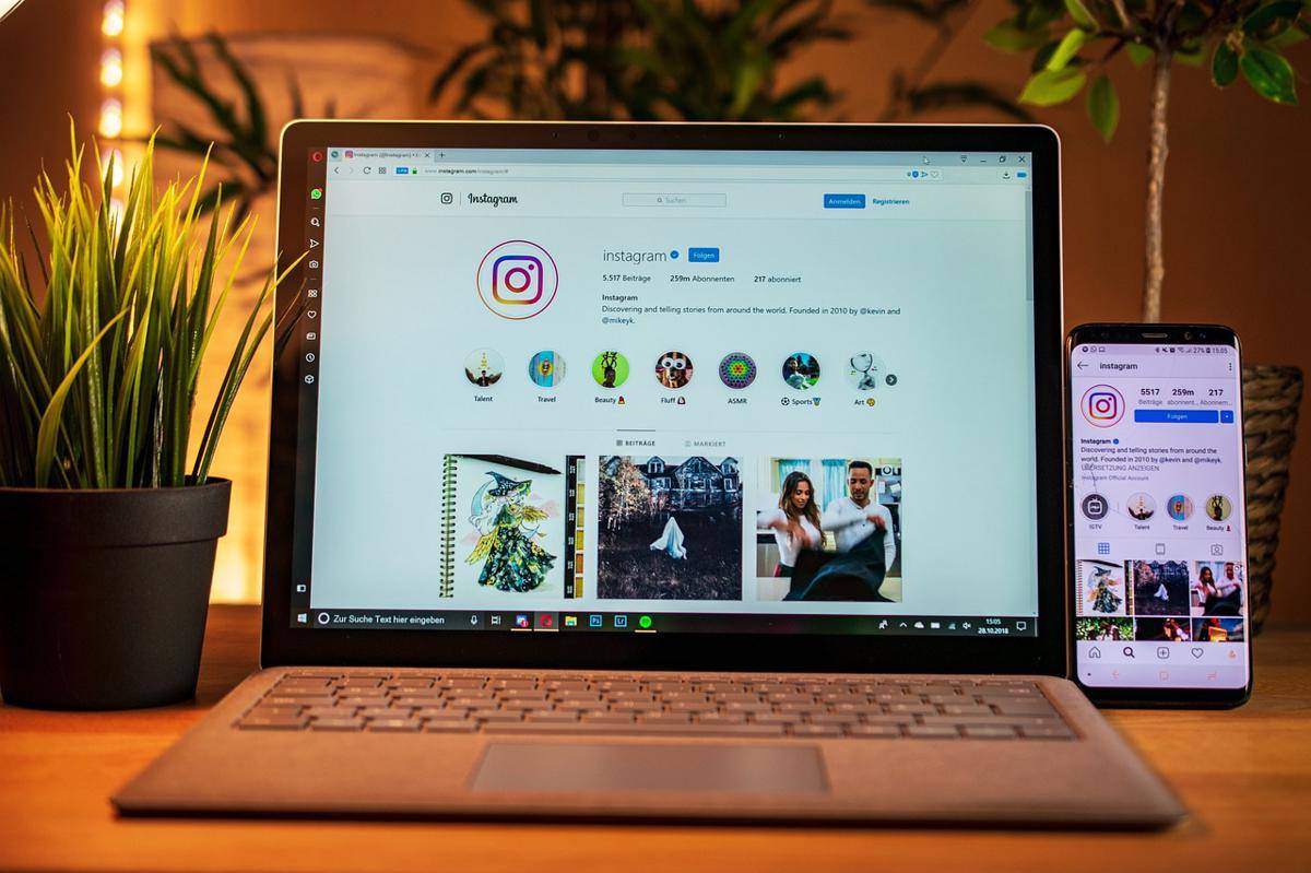ilustrasi akun Instagram 