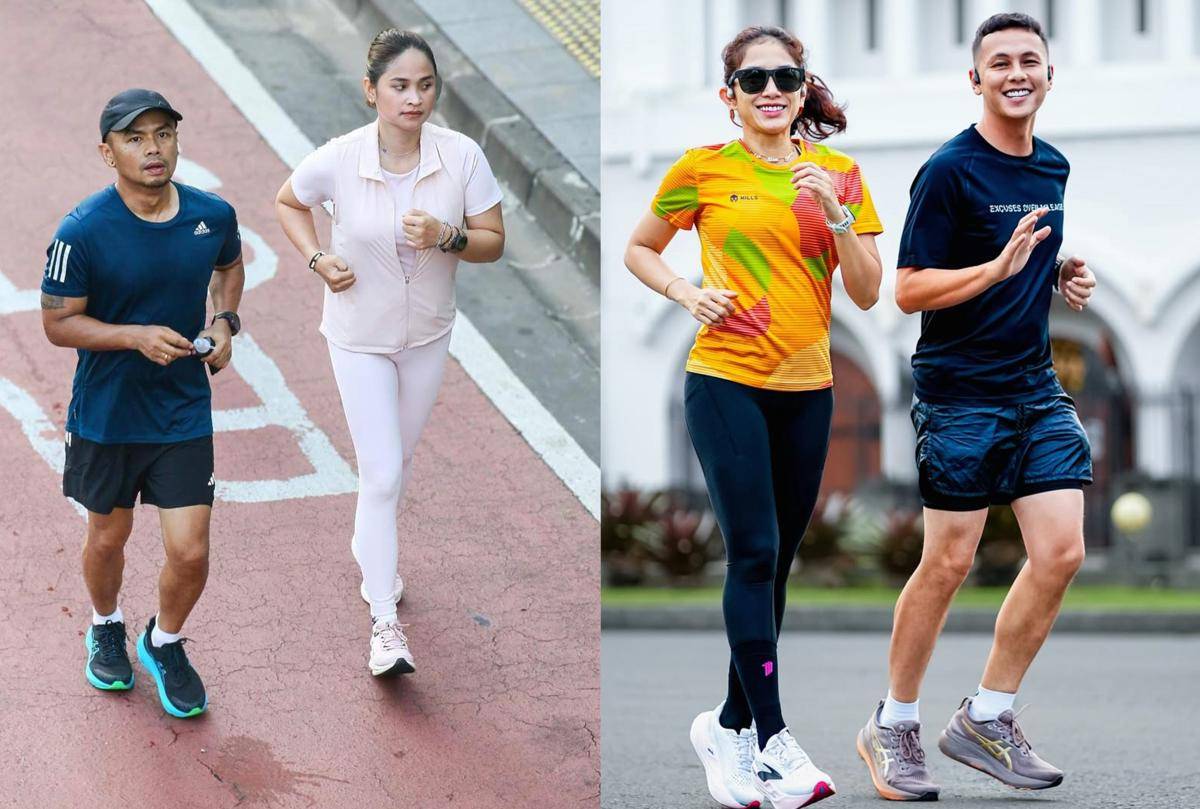 pasangan artis olahraga lari 