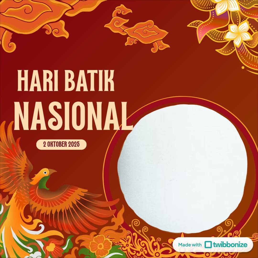 twibbon Hari Batik Nasional (twibbonize.com/ Inayah_husni)