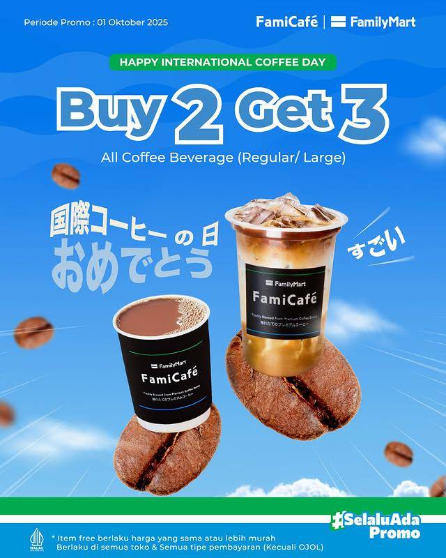 Promo Family Mart dalam rangka Hari Kopi Sedunia
