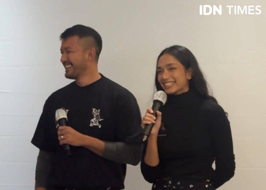 Rio Dewanto dan Faradina Mufti pada Rabu (1/10/2025) (IDN Times/Elizabeth Chiquita)
