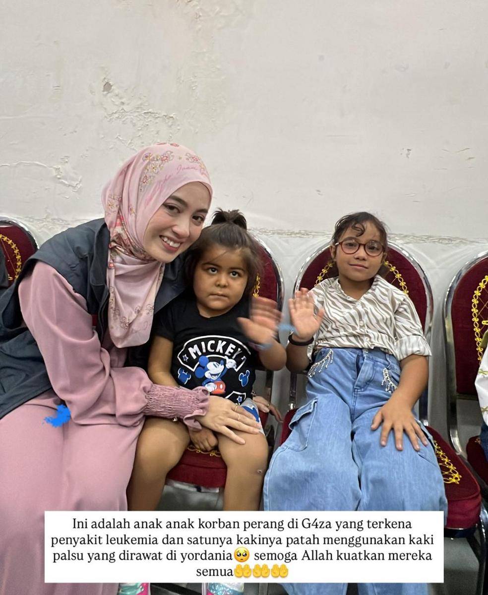 Nabilah Ayu kunjungi anak-anak Gaza penderita kanker di Jordania (instagram.com/ratnakrita)