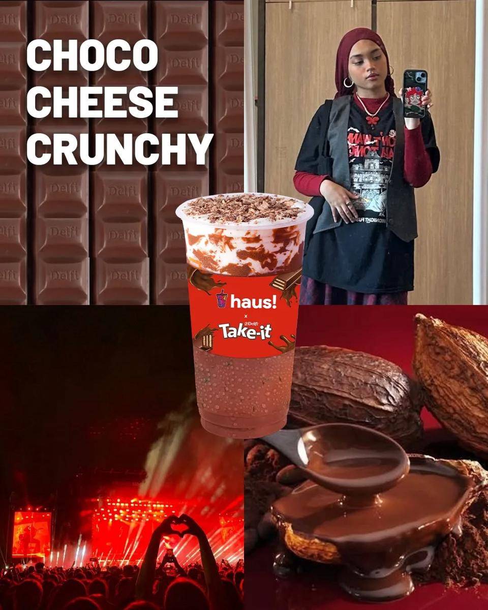 menu choco cheese crunchy dari Haus 