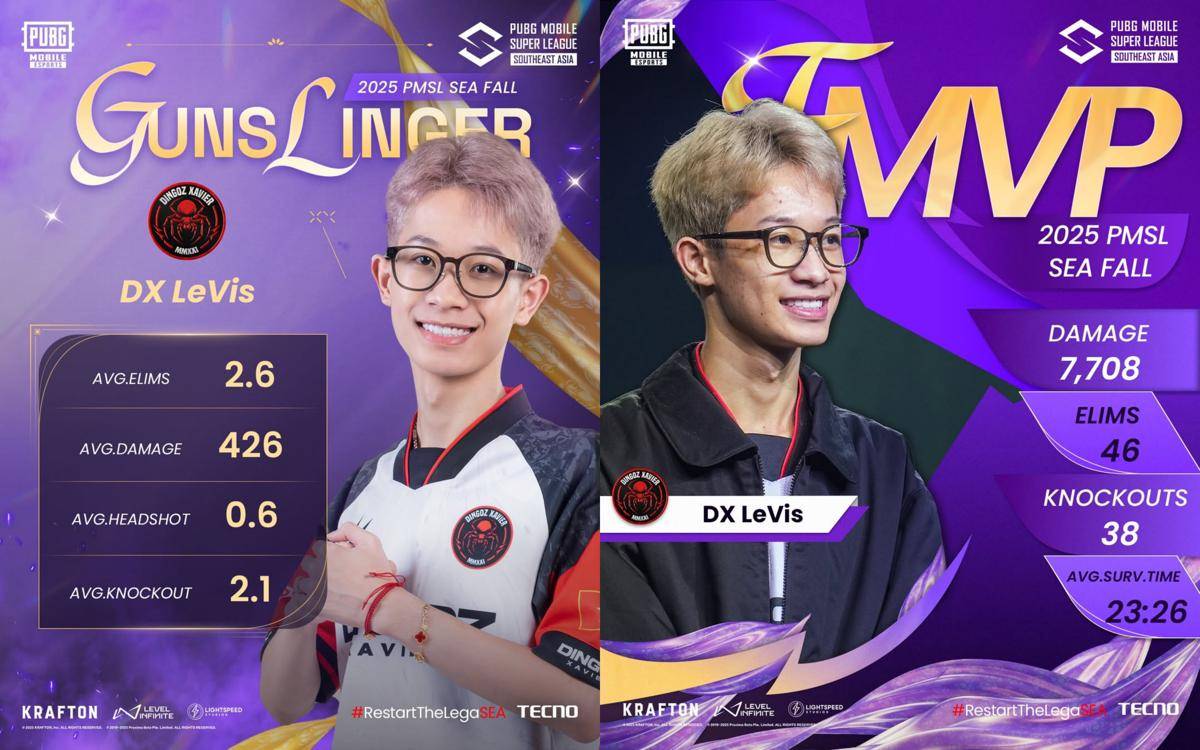 DX LeVis raih gelar Finals MVP sekaligus Gunslinger PMSL SEA Fall 2025 