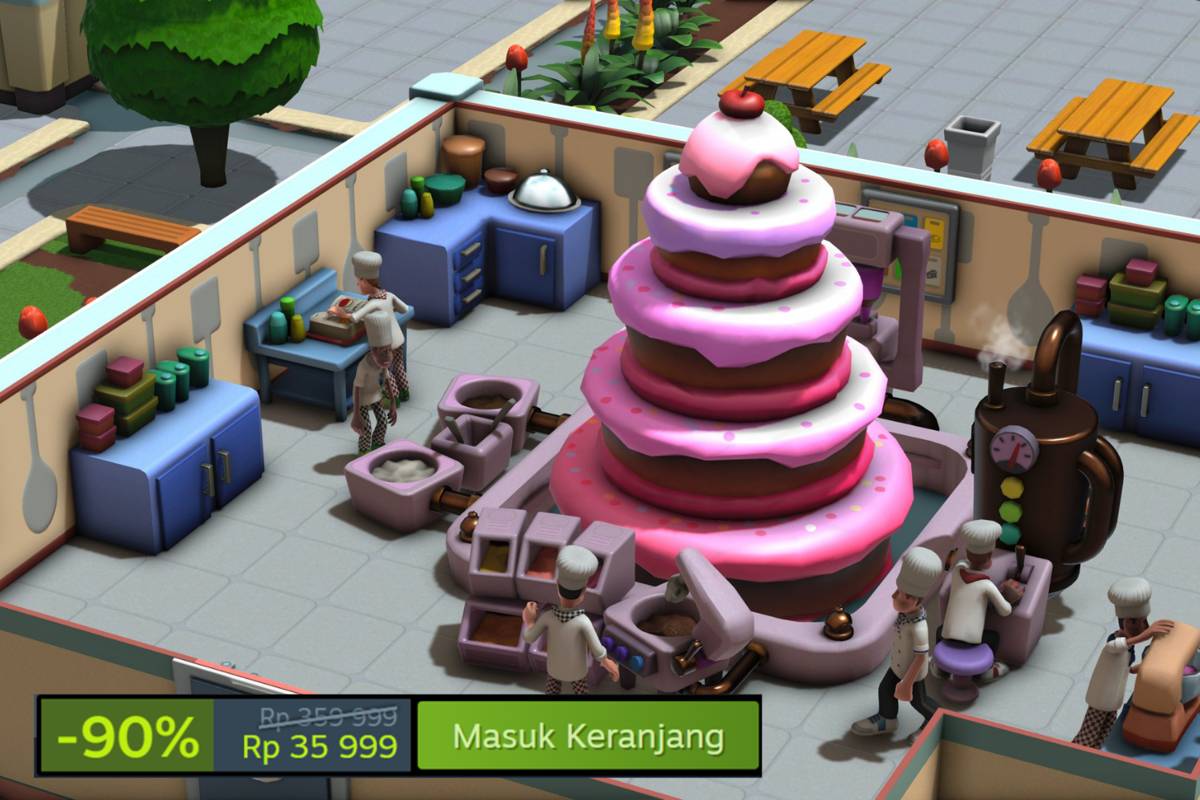 salah satu ruangan universitas dalam Two Point Campus (dok. Two Point Studios/Two Point Campus) 