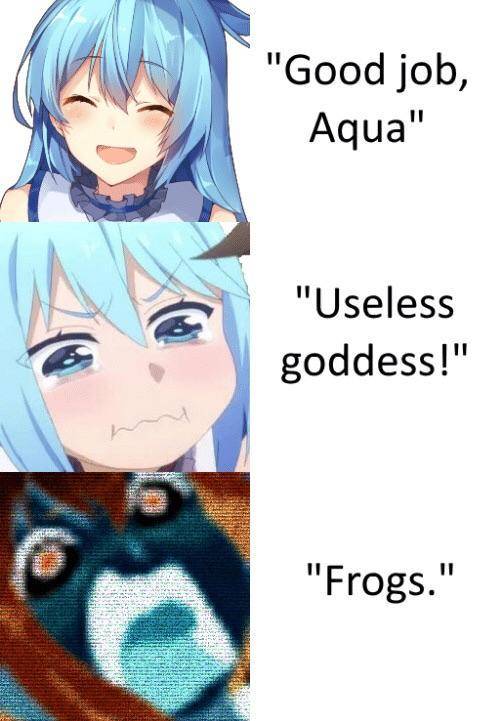 meme anime tentang katak 