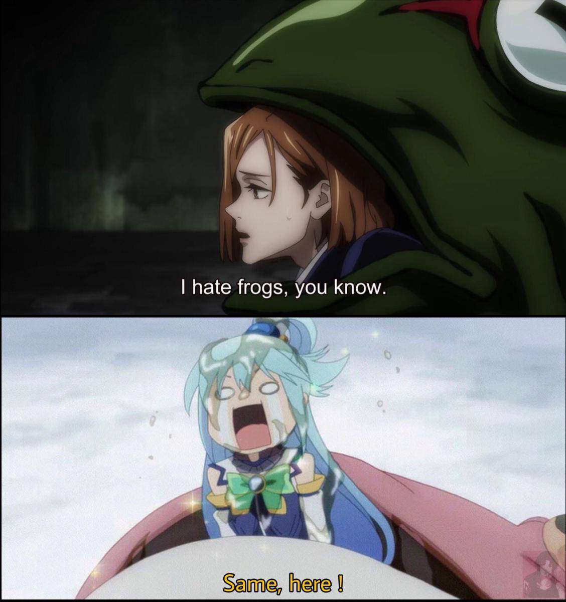 meme anime tentang katak 
