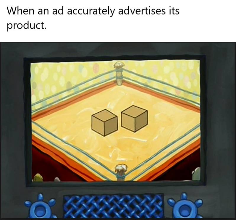 meme SpongeBob tentang kotak