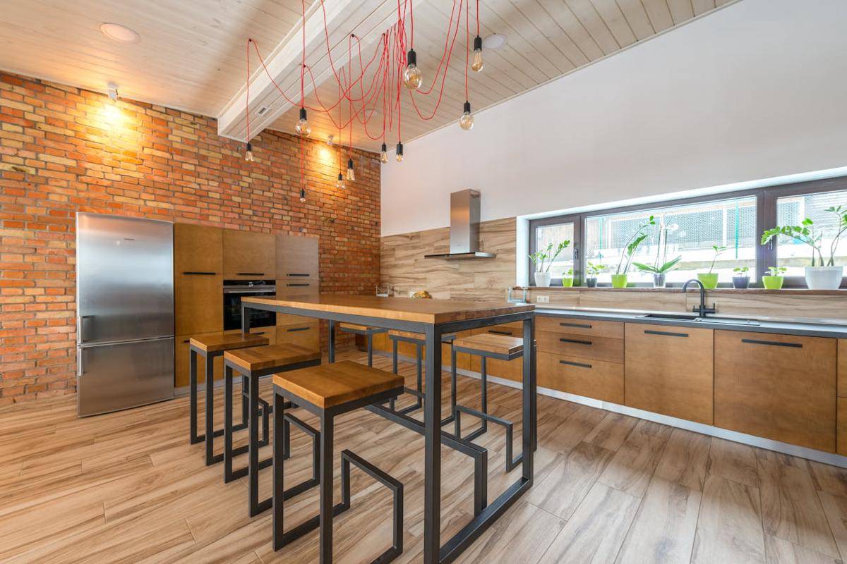 ilustrasi dapur minimalis modern 