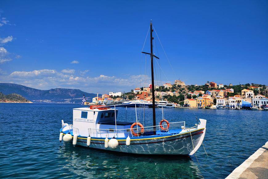 Potret pemandangan laut di Pulau Kastellorizo (unsplash.com/Etienne Dayer)  