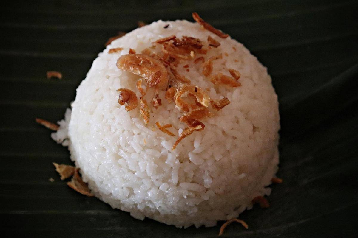 ilustrasi nasi ulam