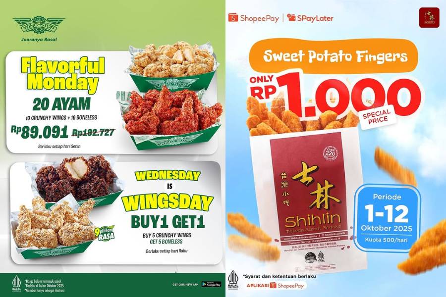Promo Wingstop dan Shihlin Oktober 2025