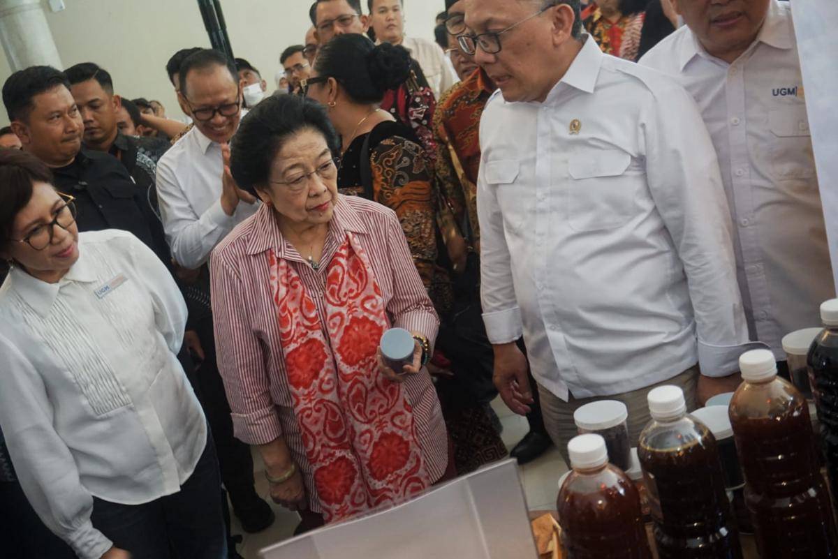 Megawati Soekarnoputri di UGM, Sleman, DIY, Rabu (1/10/2025). 