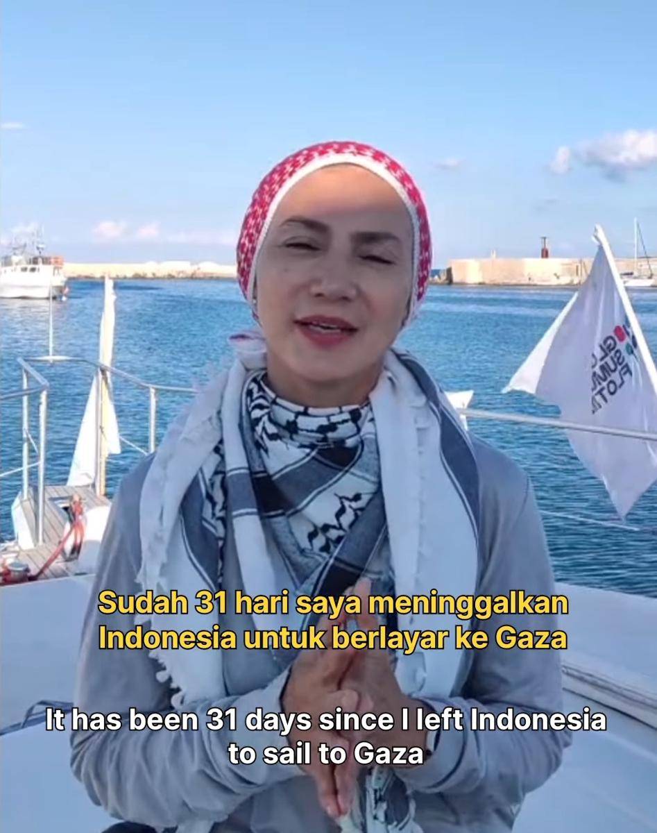 Update aksi kemanusiaan Wanda Hamidah ke Gaza, Palestina
