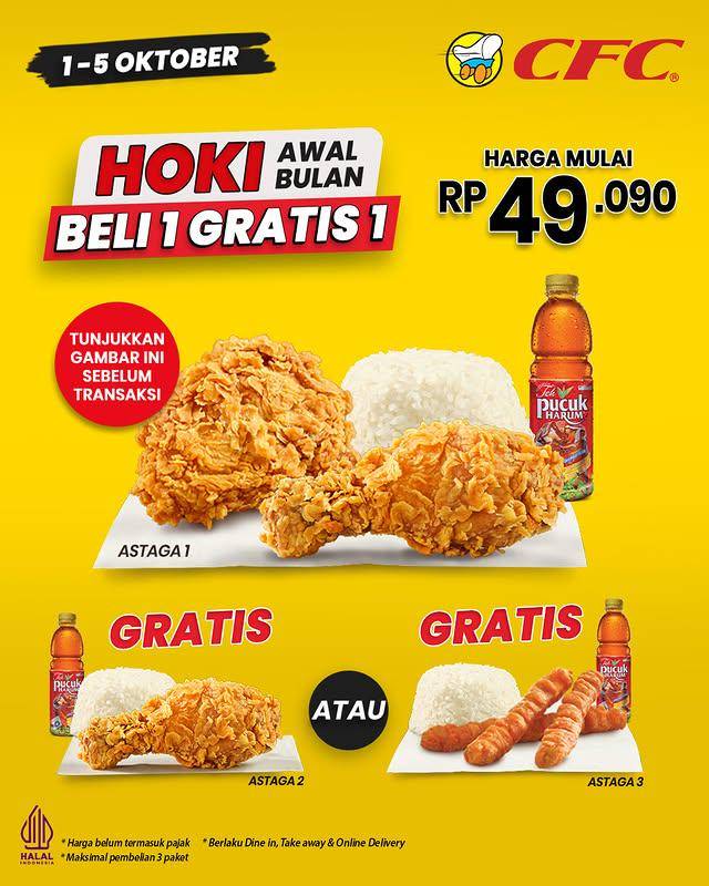 Promo CFC Indonesia Oktober 2025 