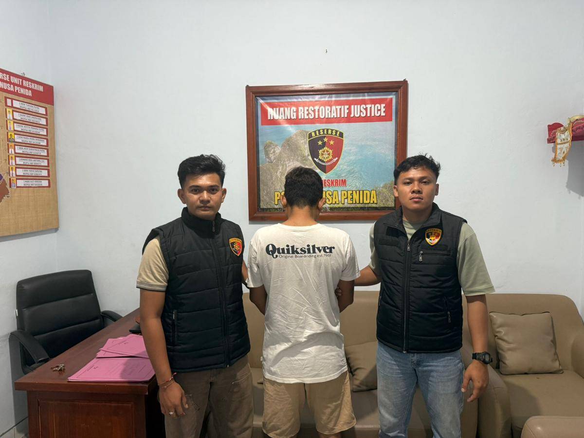 Penangkapan pelaku penganiayaan di Nusa Penida