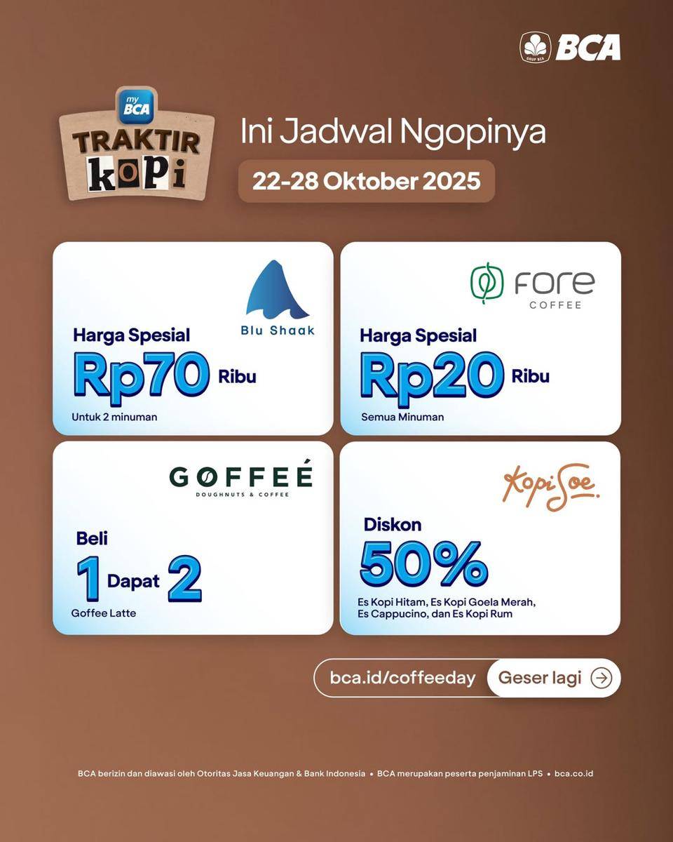 Potret promo Traktir Kopi myBCA
