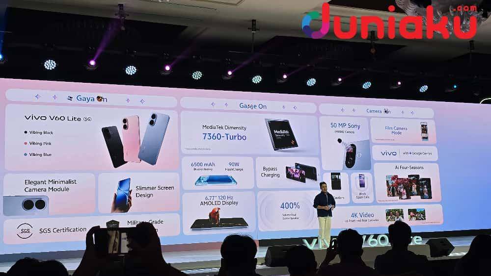 Launch event vivo V60 Lite. Fotografer: Fahrul Nurullah. (Duniaku.com/Fahrul Nurullah)