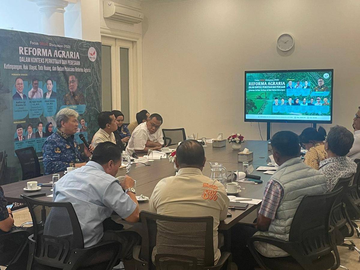 Focus GREAT Discussion (FGD) Pertanahan, yang diselenggarakan Great Institute di Jakarta Selatan, Rabu (1/10/2025).  (Dok Great Institute)