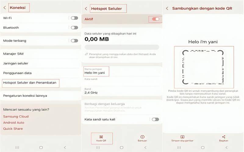 cara menghubungkan hotspot HP ke laptop 