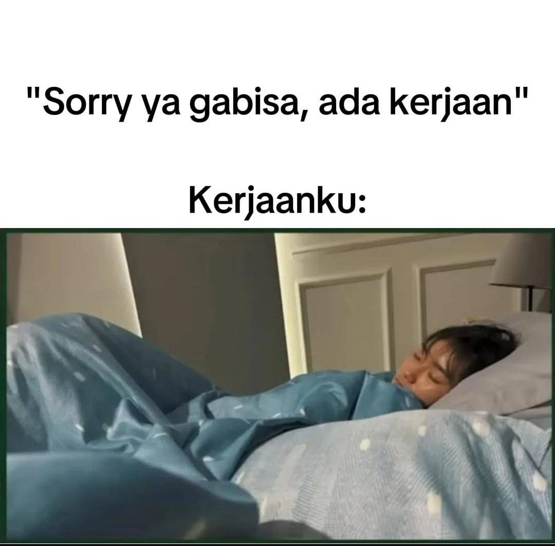 meme kegiatan orang sibuk
