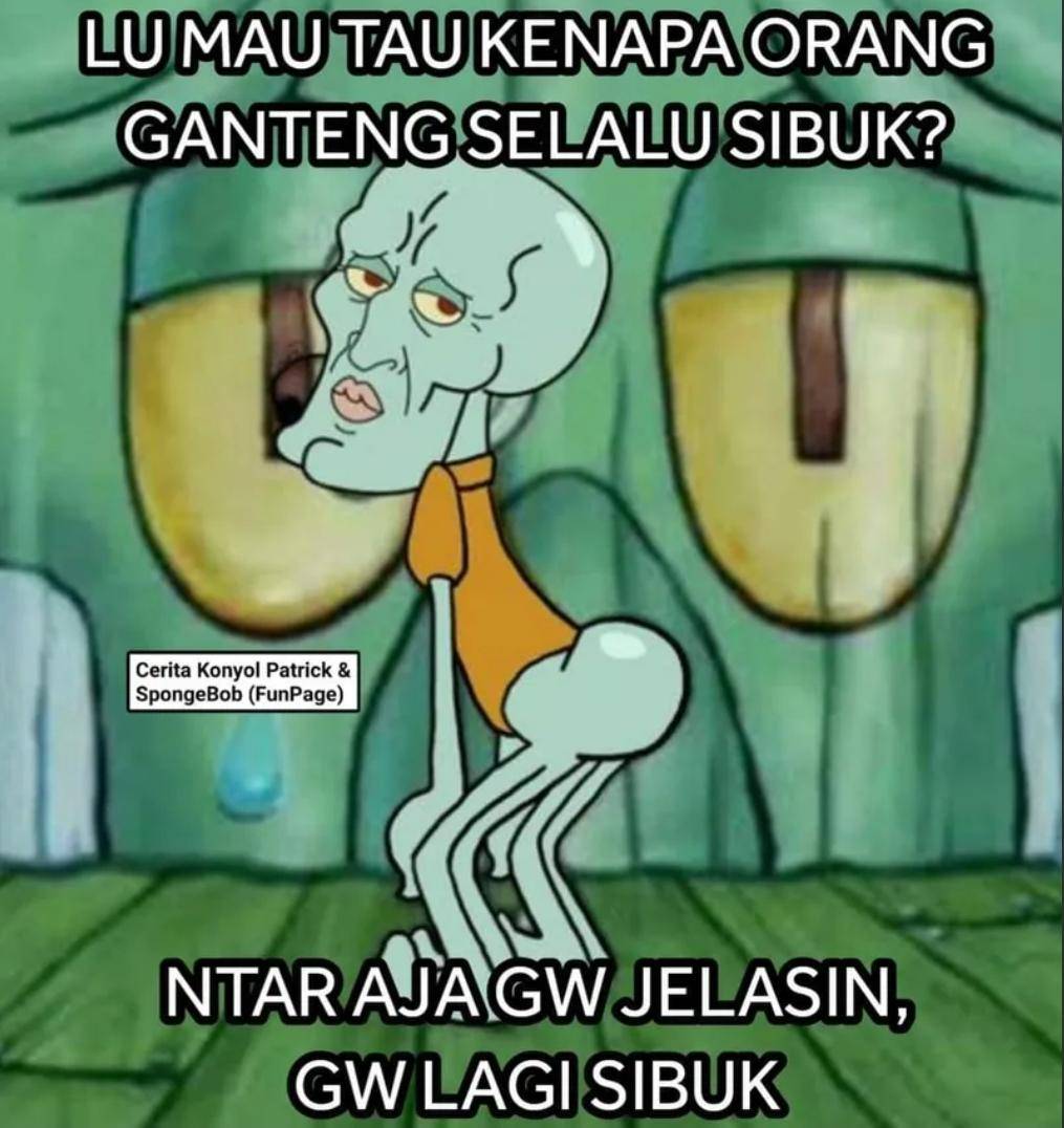 meme kegiatan orang sibuk