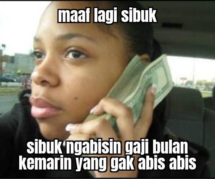meme kegiatan orang sibuk