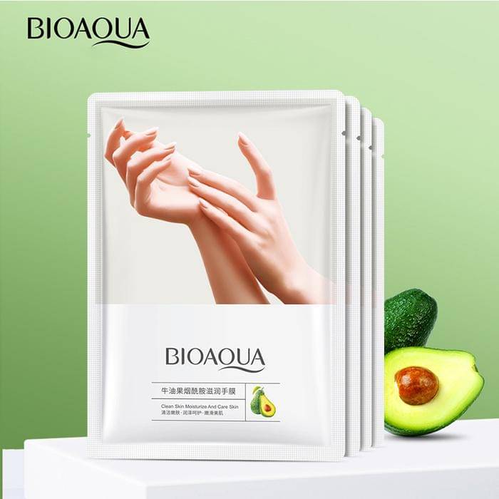 BIOAQUA Avocado Niacinamide Hand Mask (tokopedia.com/thriftingcimahi)