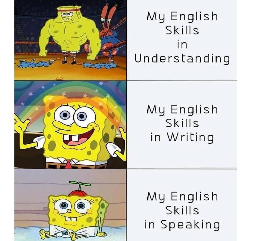 meme kemampuan bahasa Inggris 