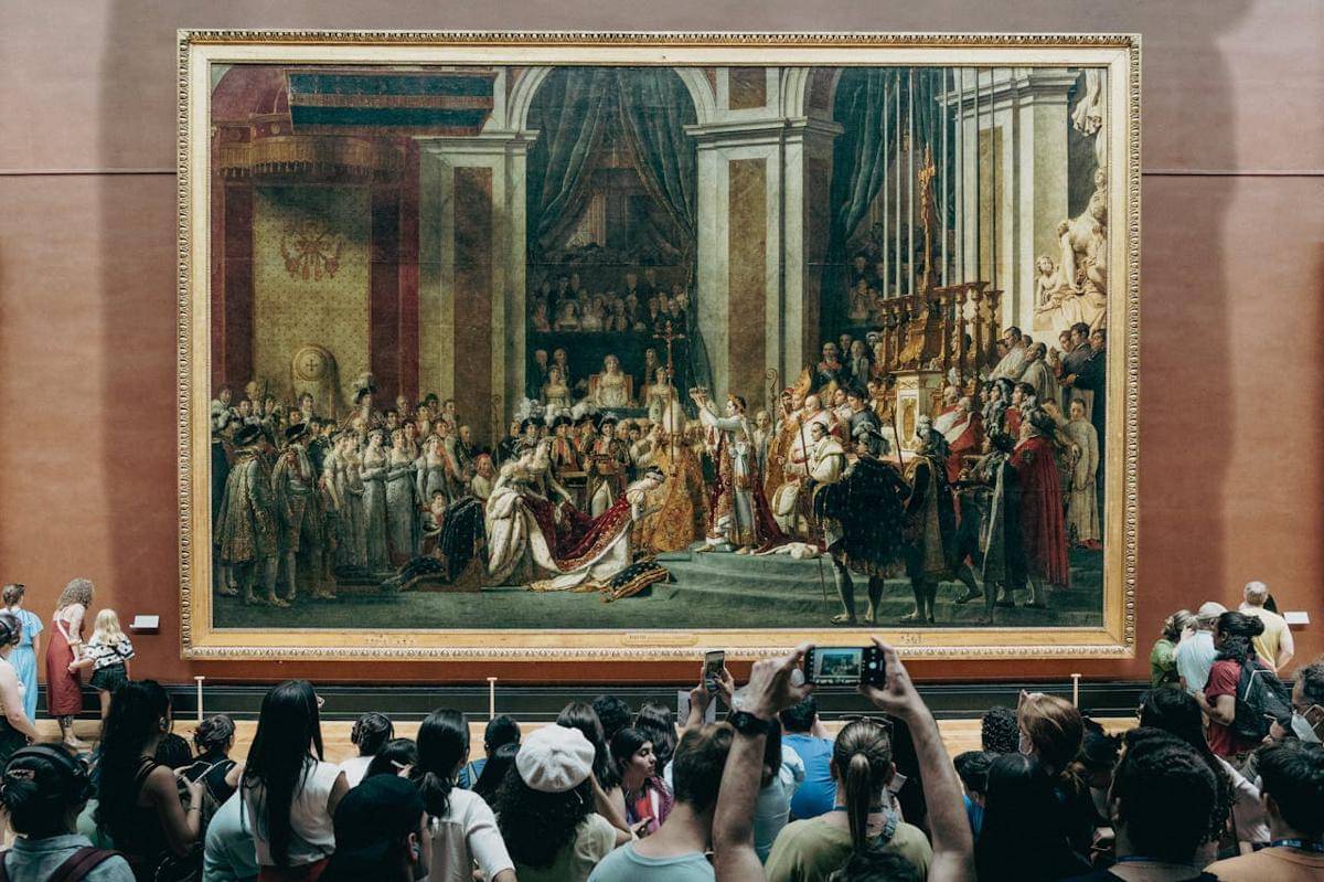 ilustrasi lukisan di The Louvre Museum