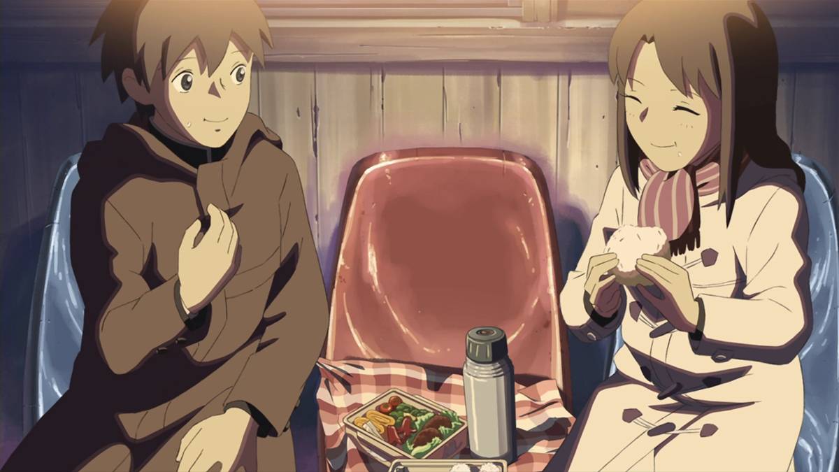 pertemuan terakhir Takaki dan Akari (dok. CoMix Waves Studio/5 Centimeters per Second)