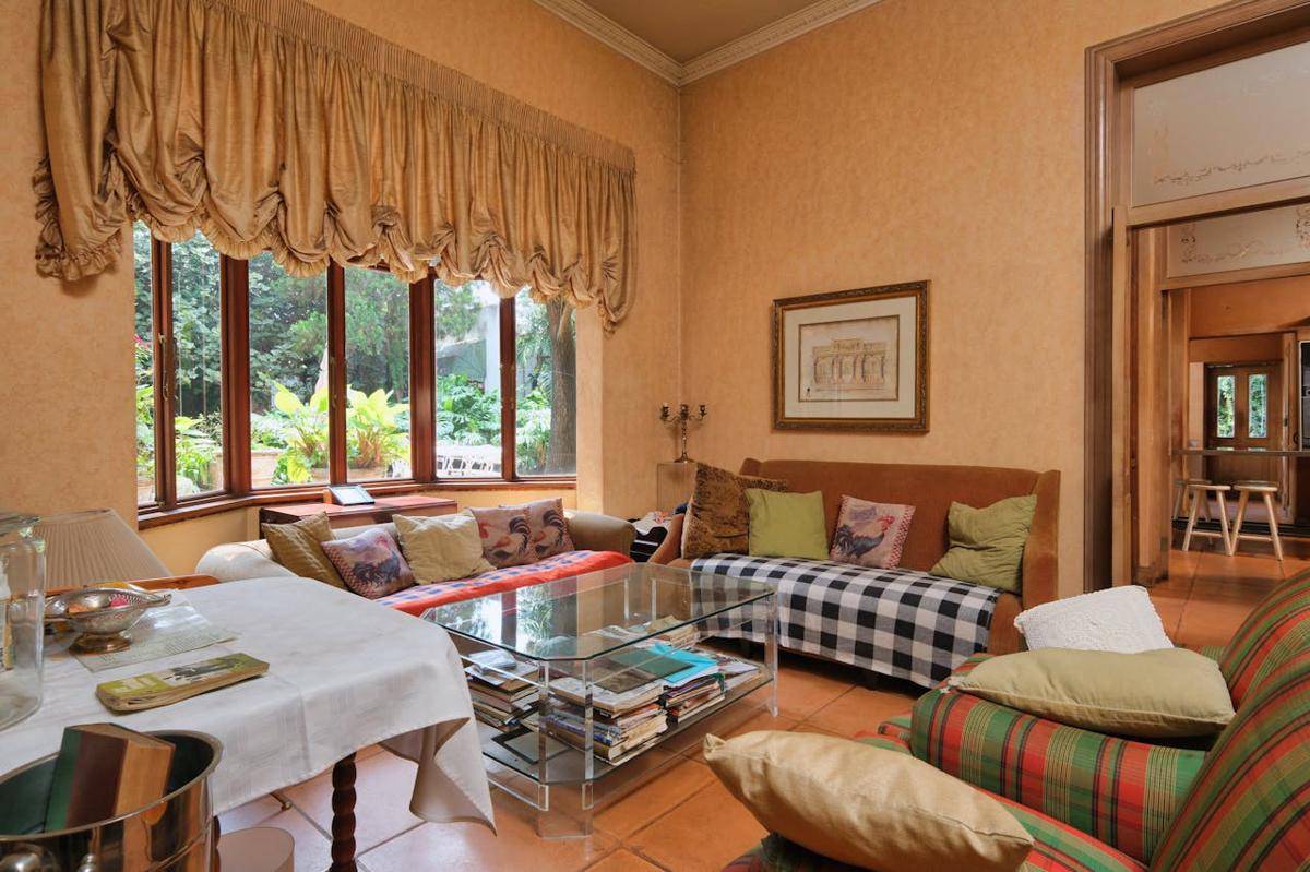 ilustrasi interior vintage modern 