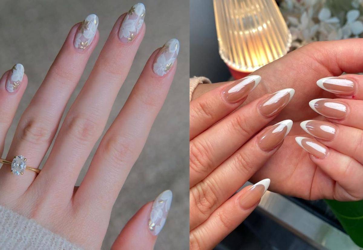 Ilustrasi nail art wedding (instagram.com/nylove_nail dan instagram.com/amberjhnails)