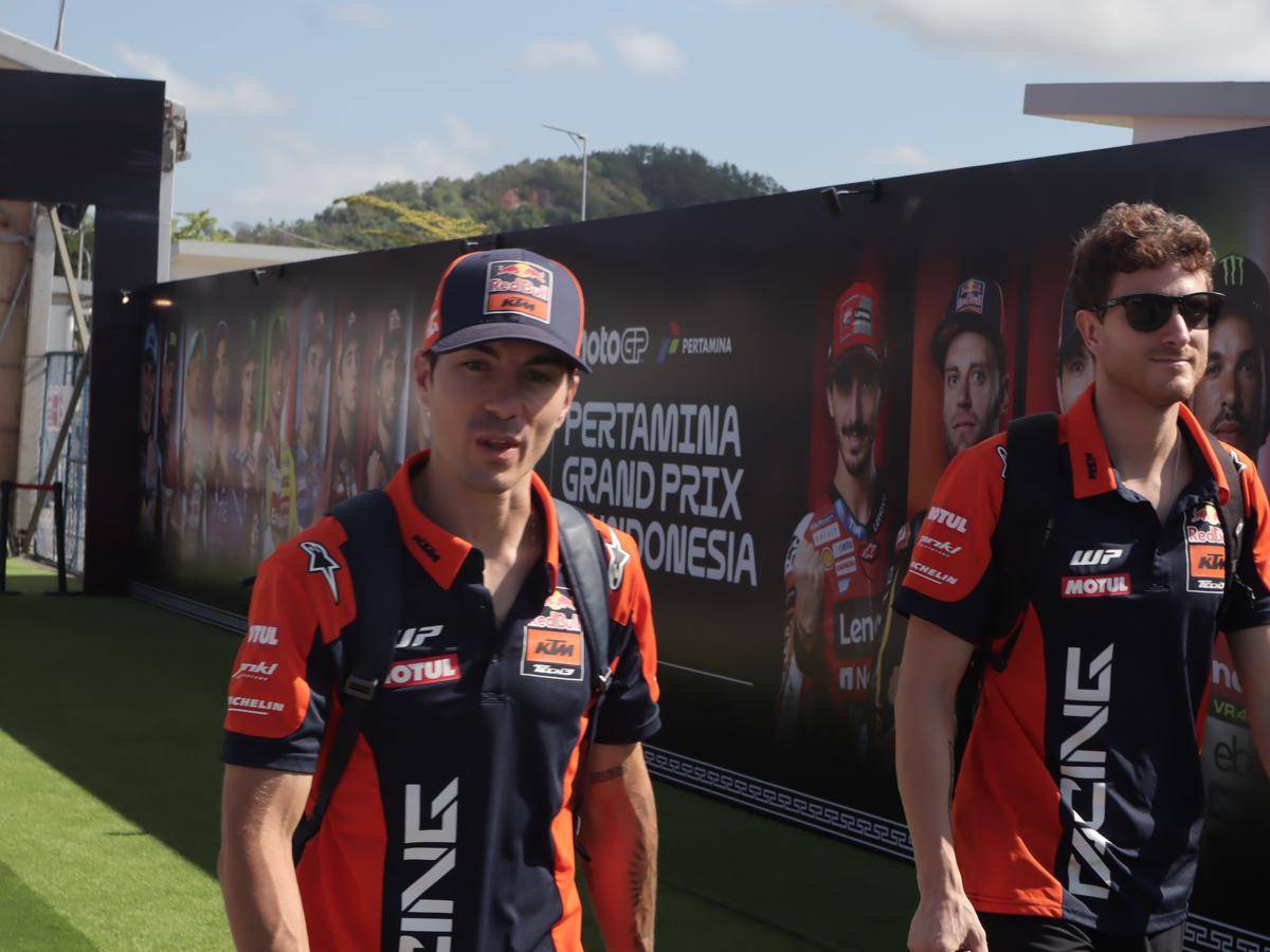 Maverick Vinales saat tiba di Sirkuit Mandalika, Jumat (3/10/2025). (IDN Times/Linggauni)