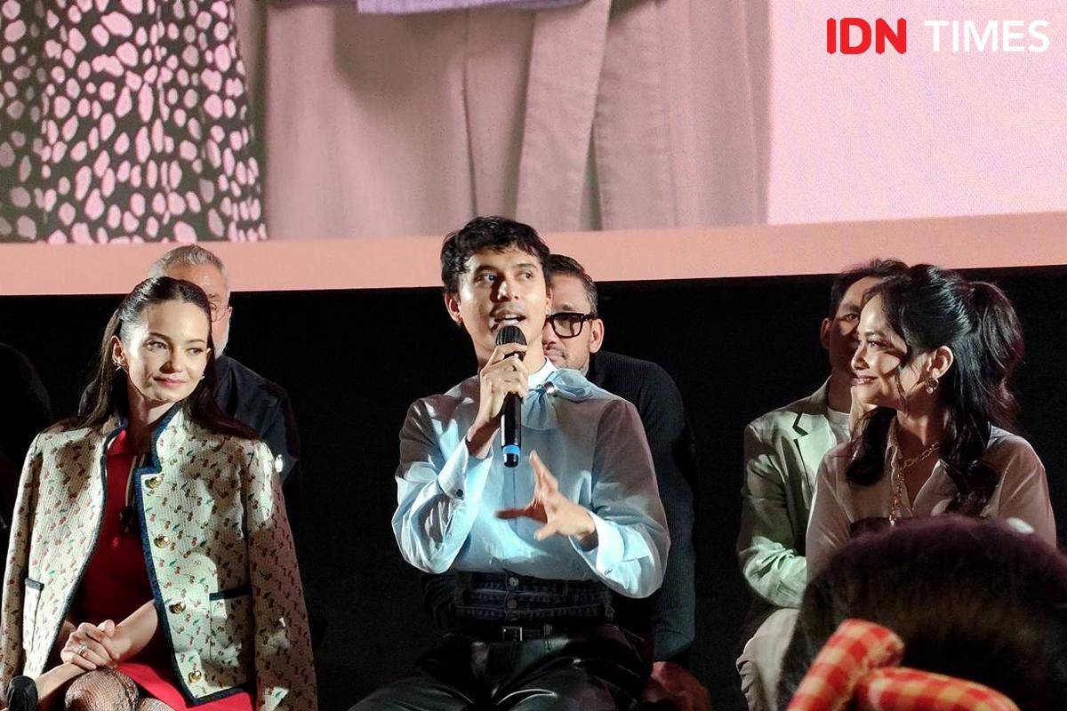 Jourdy Pranata di konferensi film "Yakin Nikah" di XXI Epicentrum, Jakarta, Kamis (2/10/2025)