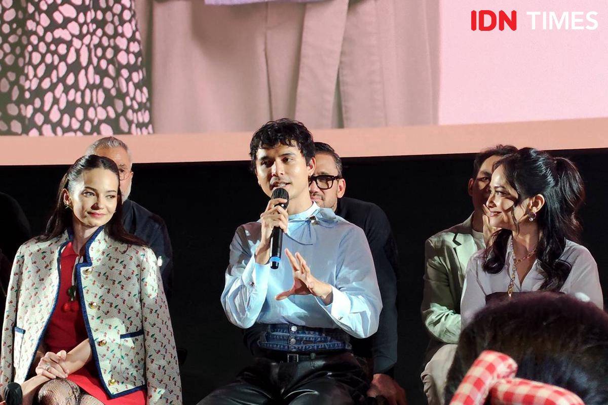 Jourdy Pranata di konferensi film "Yakin Nikah" di XXI Epicentrum, Jakarta, Kamis (2/10/2025)