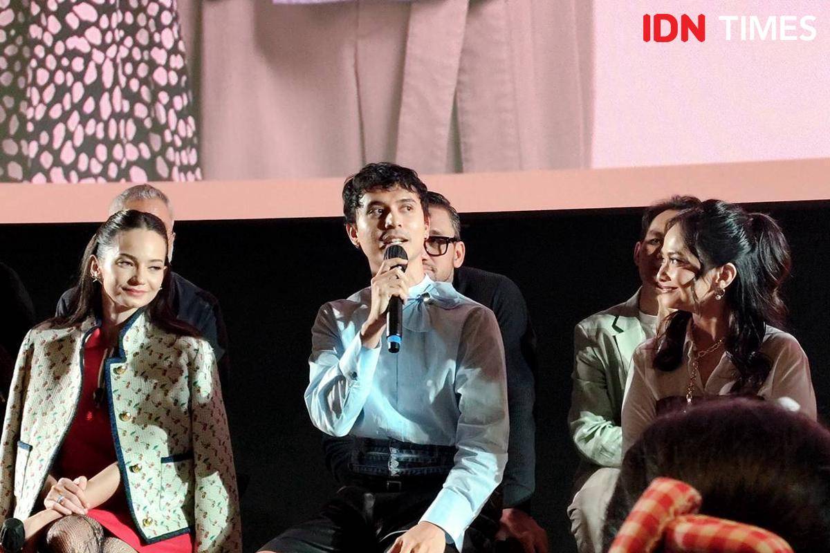Jourdy Pranata di konferensi film "Yakin Nikah" di XXI Epicentrum, Jakarta, Kamis (2/10/2025)